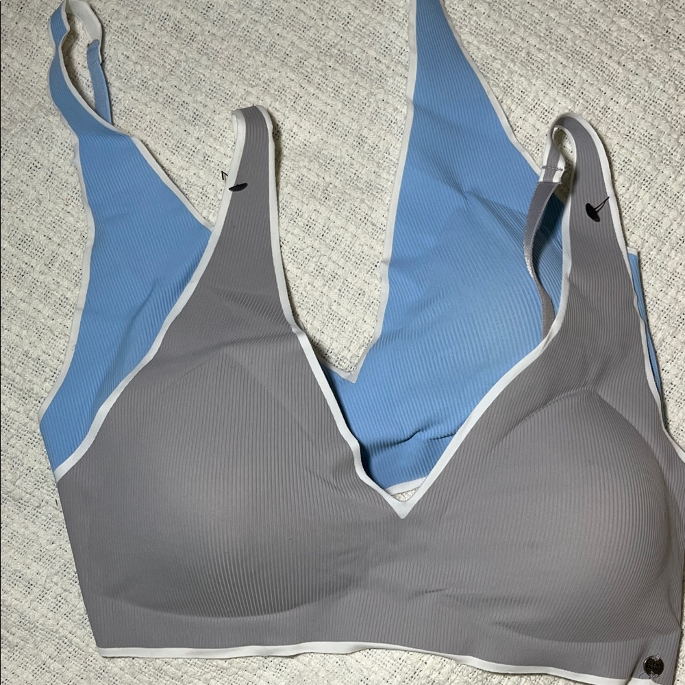 likenew 2pc Lucky Brand Bralettes, M, white trim